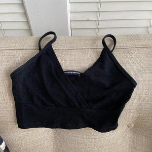 Brandy Melville black crop top